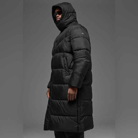 NEW ALO Gold Rush Puffer Trench Long Coat Jacket | US M Unisex - Picture 4 of 13